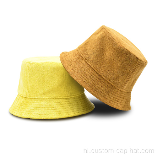 Aangepast logo leeg Terry handdoek emmer hoed